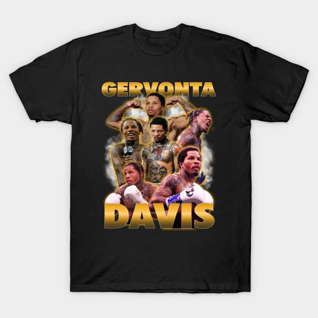 VINTAGE BOOTLEG GERVONTA DAVIS 90S STYLE T-Shirt by Archer Expressionism Style